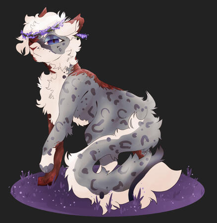 Full body Art fight attack with a flower crown addon for Art fight user: MayTheKit