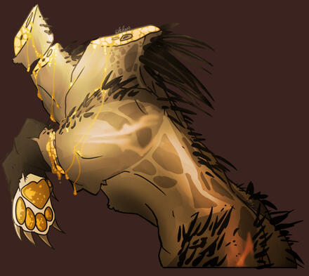 Sketch Half body drawn for my gore thread